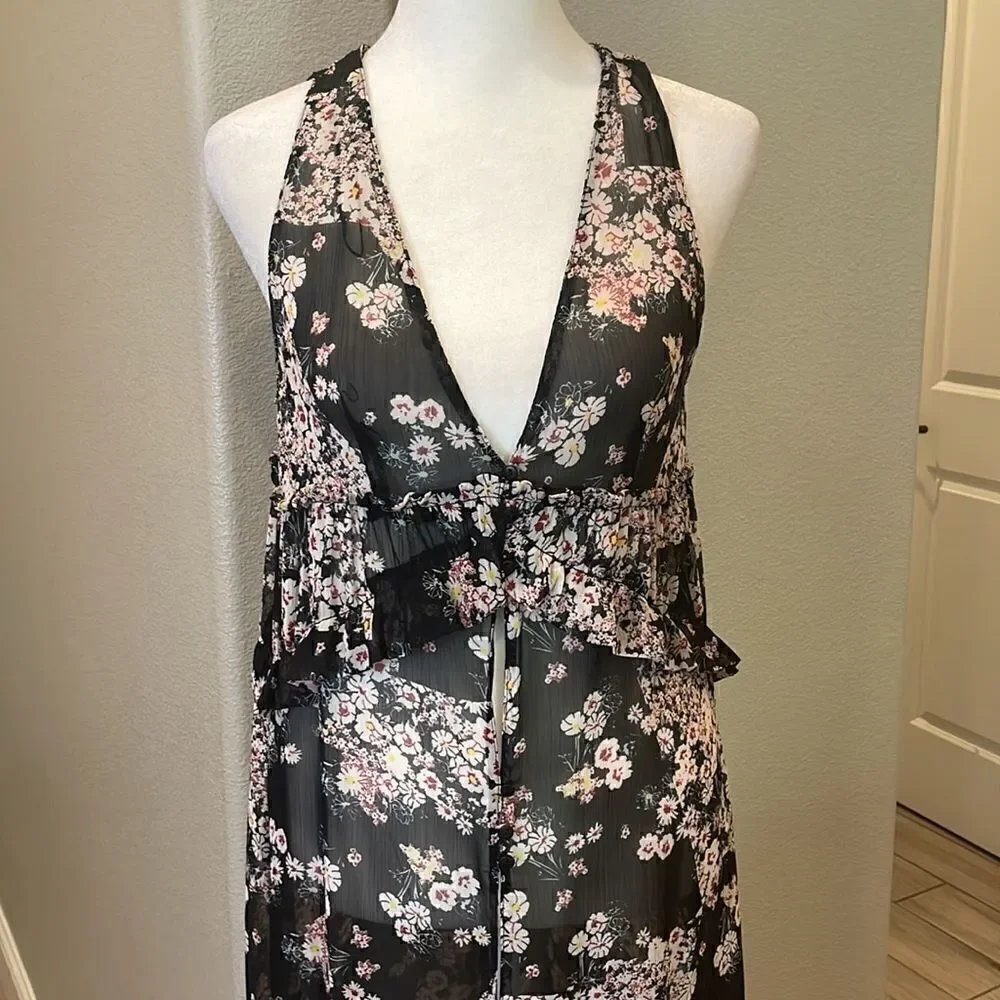Zara Dress Neck Tunic Maxi Dress